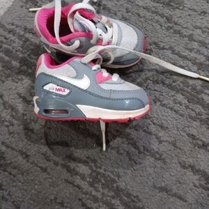 Nike Gray and Pink Air Max Sneakers